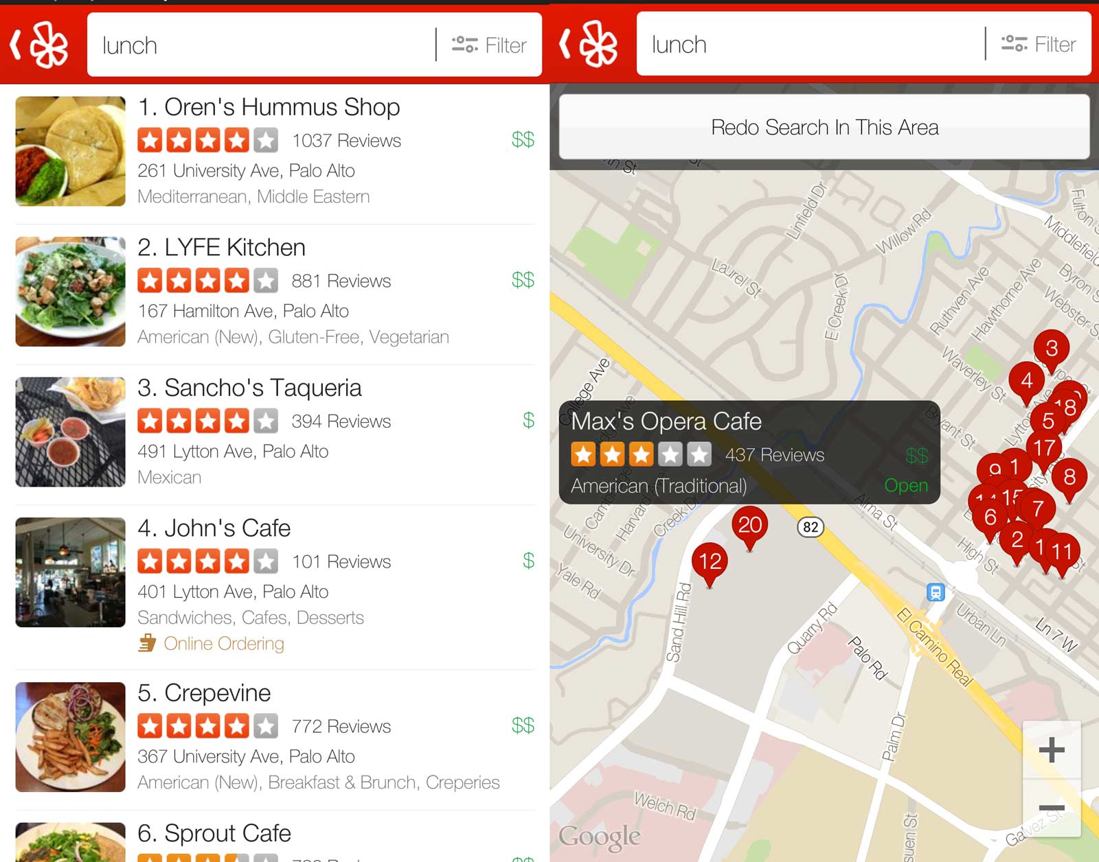 yelp map